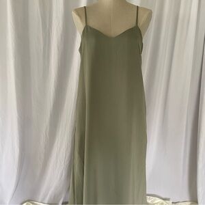 Uniqlo Olive Green Slip Dress